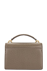Saint Laurent Top Handle Sunset Chain Wallet Bag in Warm Taupe, view 3, click to view large image.