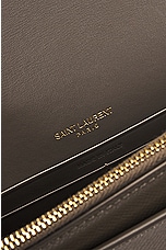 Saint Laurent Top Handle Sunset Chain Wallet Bag in Warm Taupe, view 7, click to view large image.