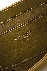 Saint Laurent Mini Le 5 A 7 Hobo Bag in Vert Olive, view 6, click to view large image.