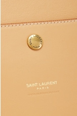 Saint Laurent Supple Raffia Tote Bag in Naturel, view 6, click to view large image.