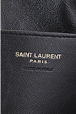 Saint Laurent Calypso Long Zipped Pouch in Dark Bordeaux, view 7, click to view large image.