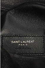 Saint Laurent Mini Gaby Top Handle Bucket Bag in Noir, view 7, click to view large image.