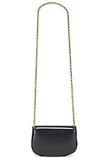 Saint Laurent Mini Purse On Chain Bag in Noir, view 3, click to view large image.