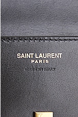 Saint Laurent Mini Purse On Chain Bag in Noir, view 6, click to view large image.