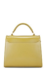 Saint Laurent Mini Cassandra Top Handle Bag in Vert Olive, view 4, click to view large image.