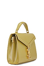 Saint Laurent Mini Cassandra Top Handle Bag in Vert Olive, view 5, click to view large image.