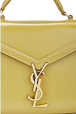 Saint Laurent Mini Cassandra Top Handle Bag in Vert Olive, view 8, click to view large image.