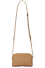 Saint Laurent Gaby Zipped Pouch Chain Bag in Dark Cork, view 3, click to view large image.