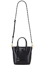 Saint Laurent Mini Toy Shopping Bag in Nero, view 1, click to view large image.