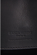 Saint Laurent Le 37 Raffia Bucket Bag in Noir, view 7, click to view large image.