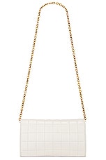 Saint Laurent Le Maillon Wallet On Chain Bag in Blanc Vintage, view 3, click to view large image.