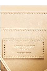 Saint Laurent Small Solferino Satchel Bag in Dark Tan & Dark Oak, view 6, click to view large image.