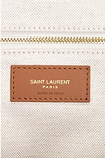 Saint Laurent Laurent Travel Bag in Desert Dust & Brick, view 7, click to view large image.