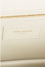 Saint Laurent Le Maillon Satchel Bag in Blanc Vintage, view 6, click to view large image.