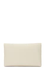Saint Laurent Large Envelope Pouch in Crema Soft, view 3, click to view large image.