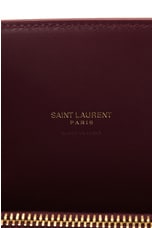 Saint Laurent Baby Sac De Jour Bag in Dark Bordeaux, view 7, click to view large image.