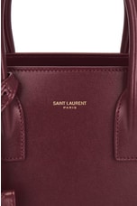 Saint Laurent Baby Sac De Jour Bag in Dark Bordeaux, view 8, click to view large image.