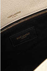 Saint Laurent Large Calypso Chain Bag in Crema Soft, view 7, click to view large image.