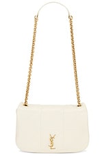 Saint Laurent Mini Jamie 4.3 Chain Bag in Crema Soft, view 1, click to view large image.