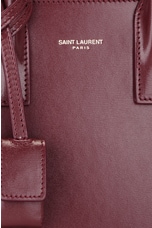 Saint Laurent Nano Sac De Jour Bag in Dark Bordeaux, view 8, click to view large image.