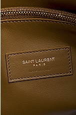 Saint Laurent Small Le 5 A 7 Supple Hobo Bag in Dark Pistachio, view 6, click to view large image.