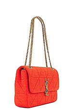 Saint Laurent Medium Jamie Lock Chain Bag in Bright Marigold, view 4, click to view large image.