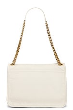 Saint Laurent Medium Niki Chain Bag in Crema Soft, view 3, click to view large image.