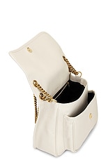 Saint Laurent Medium Niki Chain Bag in Crema Soft, view 5, click to view large image.