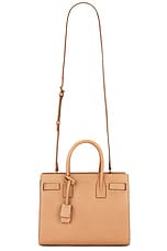 Saint Laurent Baby Sac De Jour Carryall Bag in Brown Gold, view 1, click to view large image.