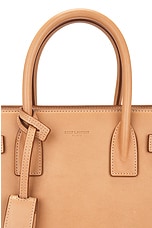 Saint Laurent Baby Sac De Jour Carryall Bag in Brown Gold, view 8, click to view large image.