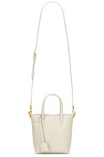 Saint Laurent Mini Toy Shopping Bag in Crema Soft, view 1, click to view large image.