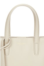 Saint Laurent Mini Toy Shopping Bag in Crema Soft, view 8, click to view large image.
