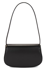Saint Laurent Mini Shoulder Flap Bag in Nero, view 3, click to view large image.