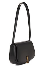 Saint Laurent Mini Shoulder Flap Bag in Nero, view 4, click to view large image.