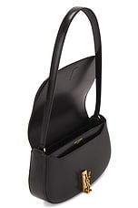 Saint Laurent Mini Shoulder Flap Bag in Nero, view 5, click to view large image.