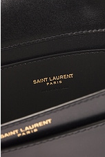 Saint Laurent Mini Shoulder Flap Bag in Nero, view 6, click to view large image.