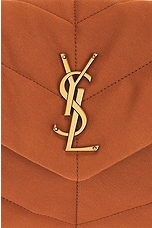 Saint Laurent Small Puffer Chain Bag in Hot Rust, view 8, click to view large image.