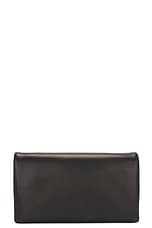 Saint Laurent Large Bi-fold Wallet On Chain in Nero, view 3, click to view large image.