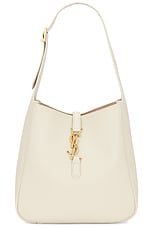 Saint Laurent Supple Hobo Bag in Crema Soft, view 1, click to view large image.