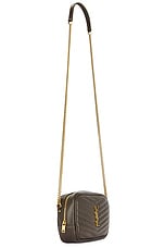 Saint Laurent Mini Lou Chain Bag in Light Musk, view 4, click to view large image.