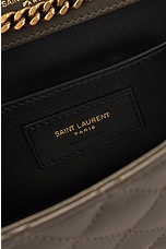 Saint Laurent Small Envelope Chain Bag in Light Musk, view 7, click to view large image.