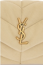 Saint Laurent Toy Puffer Bag in Cool Beige, view 8, click to view large image.