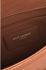 Saint Laurent Mini Manhattan Crossbody Bag in Desert Dust & Brick, view 6, click to view large image.