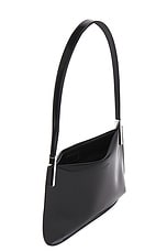 Saint Laurent Mini Flat Shoulder Bag in Nero, view 5, click to view large image.