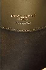 Saint Laurent Mini Le 37 Bucket Bag in Elmwood, view 7, click to view large image.