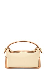 Saint Laurent Camera Supple Bag in Avorio & Vintage Brown Gold, view 3, click to view large image.