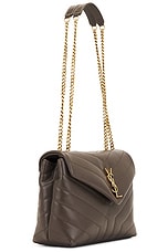 Saint Laurent Small Loulou Chain Bag in Light Musk, view 4, click to view large image.