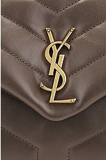 Saint Laurent Small Loulou Chain Bag in Light Musk, view 8, click to view large image.
