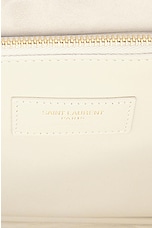 Saint Laurent Large Le 5 A 7 Supple Shoulder Bag in Crema Soft, view 6, click to view large image.