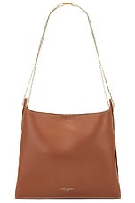 Saint Laurent Flat Shoulder Bag On Chain in Brick | FWRD